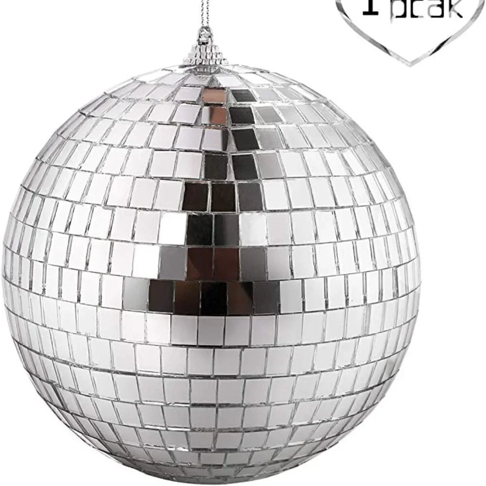 silver Disco party Ball- 6 In